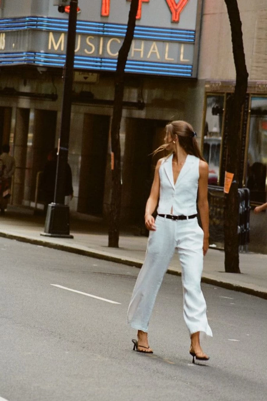 Faithfull The Brand Rossio High-Waisted White Pant - Women's Boho Linen Trousers