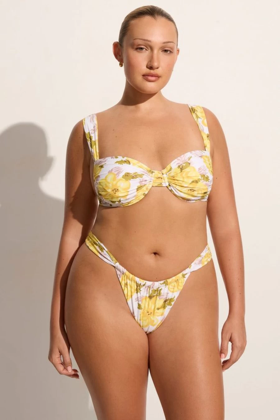 Faithfull The Brand Sol Bikini Top - Isadora Floral Print Women's Swimwear