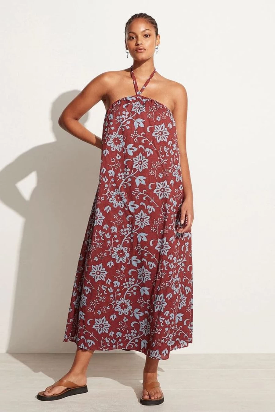 Faithfull The Brand Brise Maxi Dress in Oceania Floral Print - Women's Summer Beach Dress Final Sale