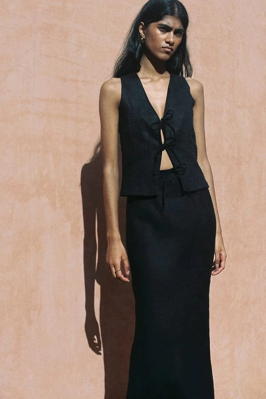 Faithfull The Brand Elfie Top - Black Women's Blouse