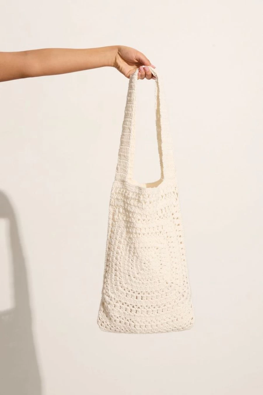 Faithfull The Brand Piccolo Crochet Off White Handbag