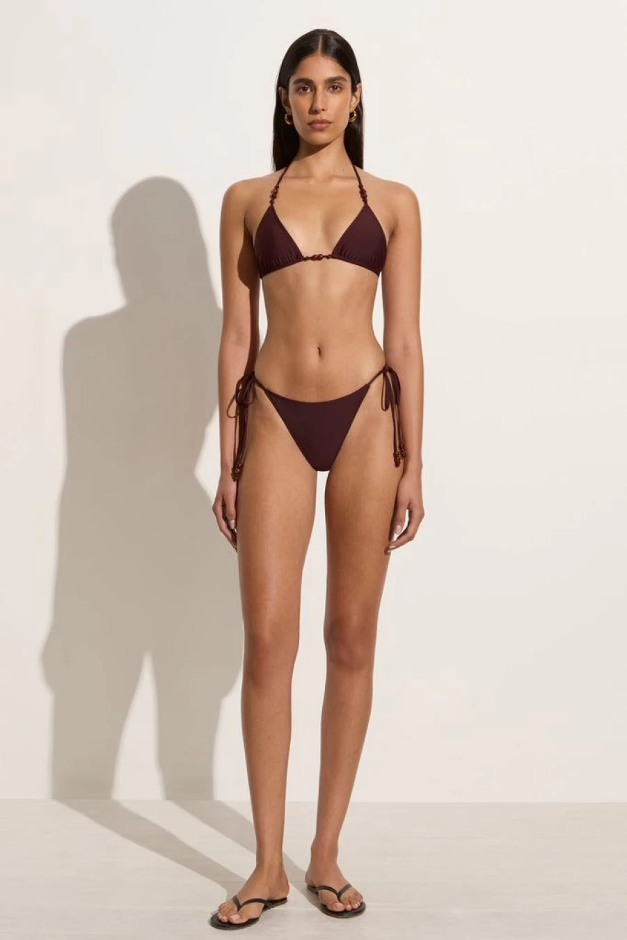 Faithfull The Brand Uma Bikini Top - Soil Color Women's Swimwear