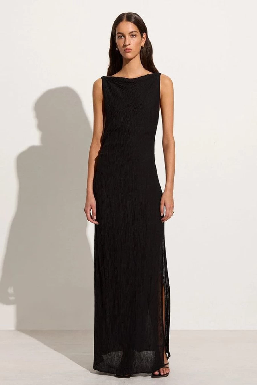 Faithfull The Brand Palermo Maxi Dress - Elegant Black Long Summer Dress for Women