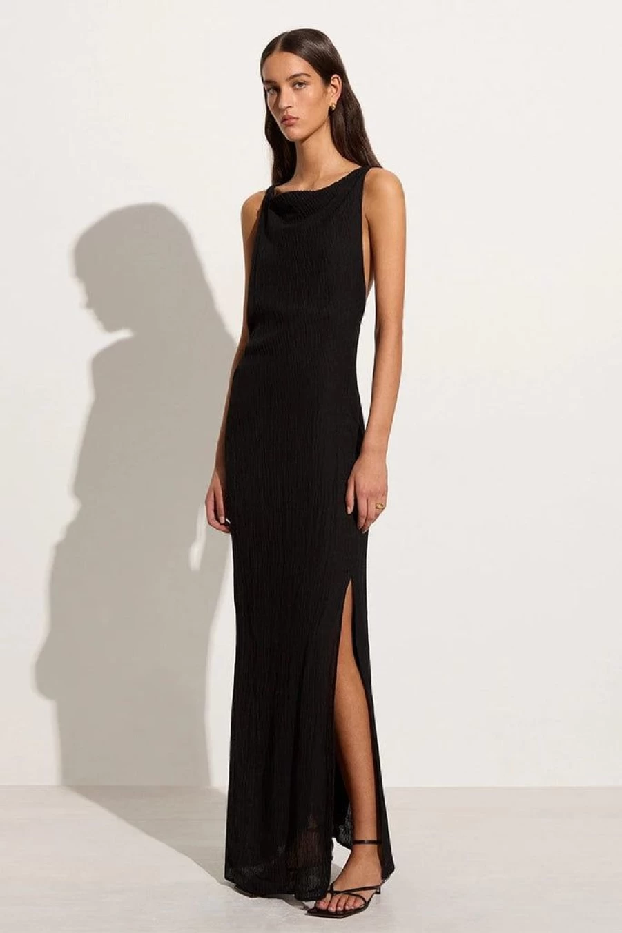 Faithfull The Brand Palermo Maxi Dress - Elegant Black Long Summer Dress for Women