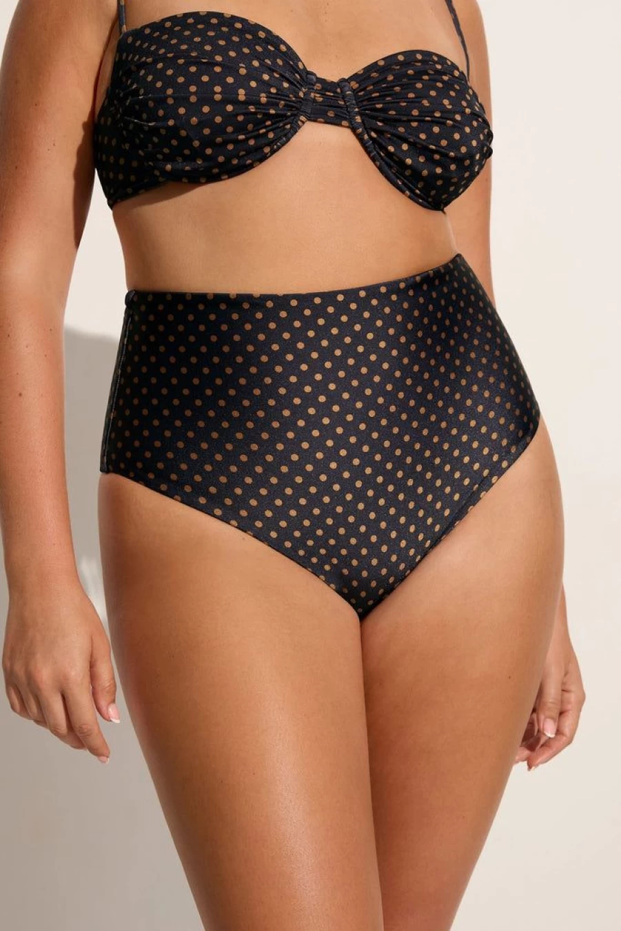 Faithfull The Brand Stefania Polka Dot Bikini Top - Women's Swimwear