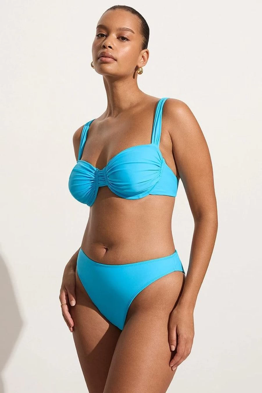 Faithfull The Brand Sol Bikini Top Splash - Women's Swimwear Final Sale