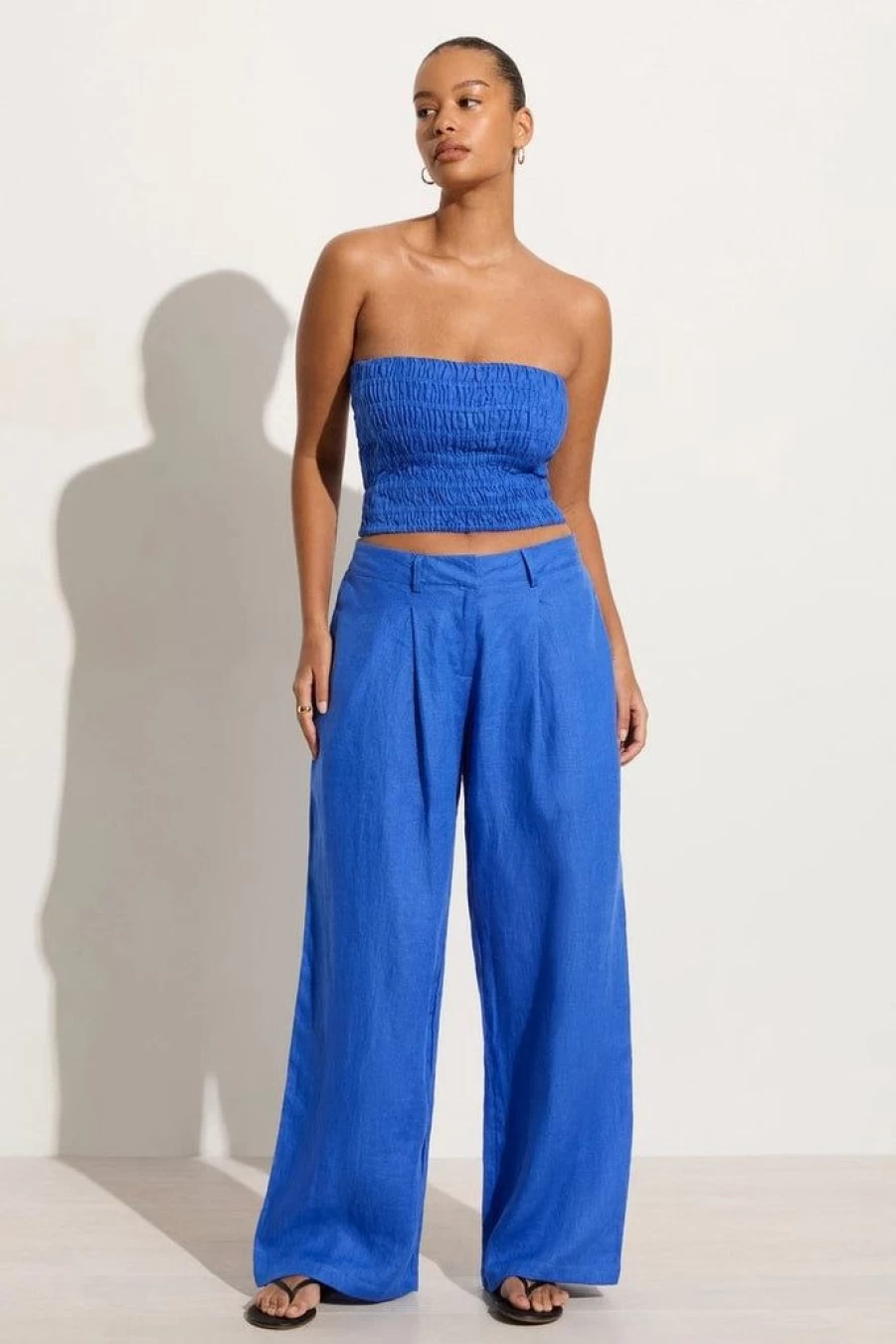 Faithfull The Brand Francois Pants in Sicilian Blue - Limited Final Sale