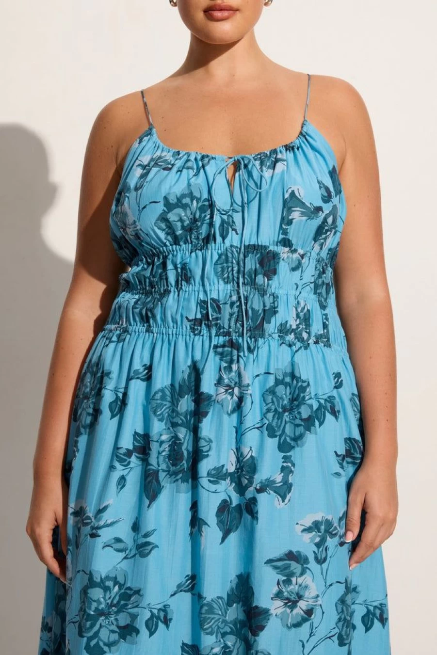 Faithfull The Brand Carinna Floral Print Midi Dress - Cierra Style Summer Boho Chic Women's Fashion