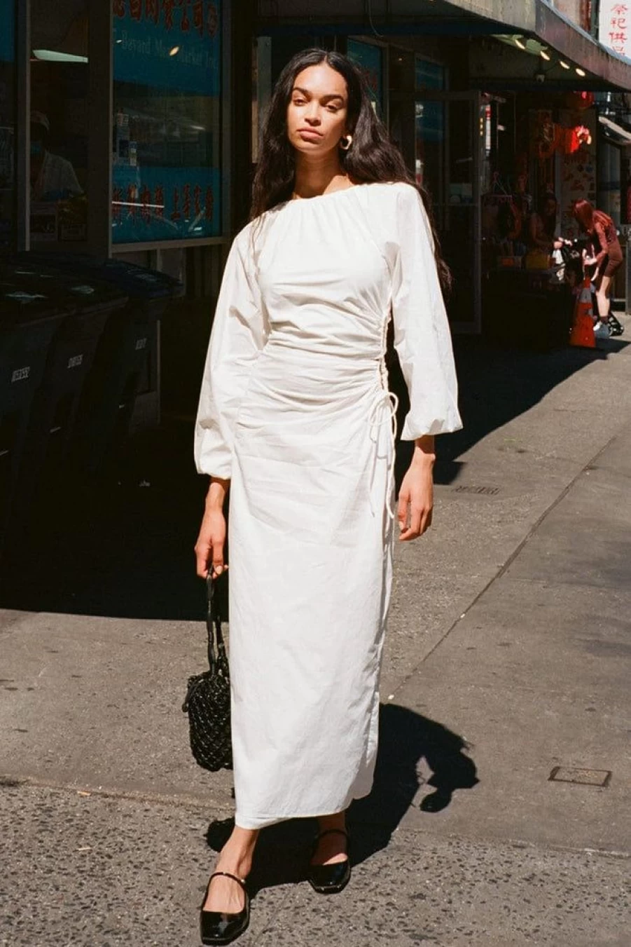 Faithfull The Brand De Deus Midi Dress in White | Elegant Summer Dress
