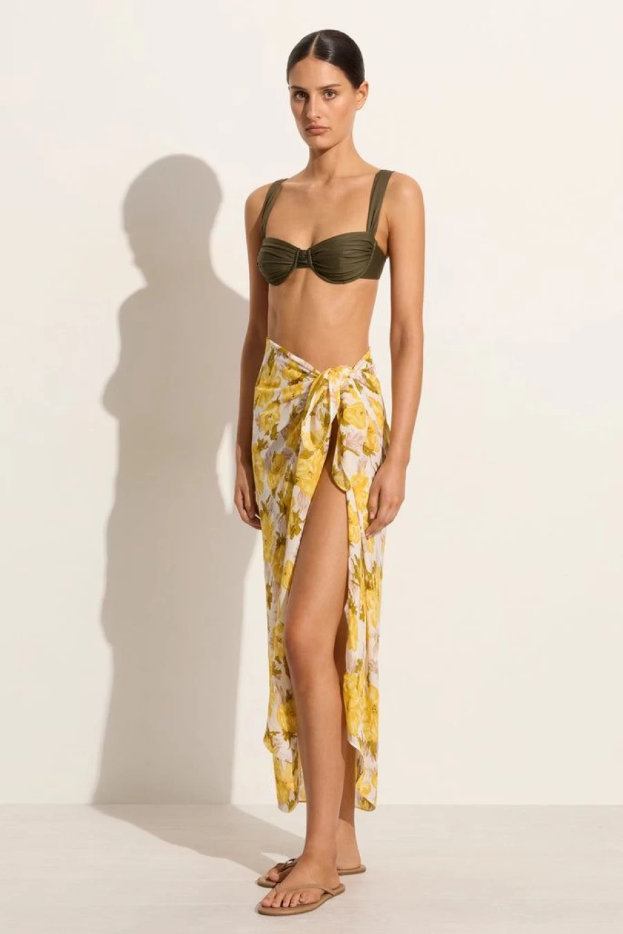 Faithfull The Brand Vicenza Floral Pareo - Isadora Printed Beach Wrap