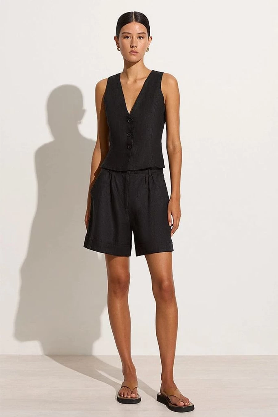 Faithfull The Brand Les Deux Black Shorts - Limited Time Final Sale