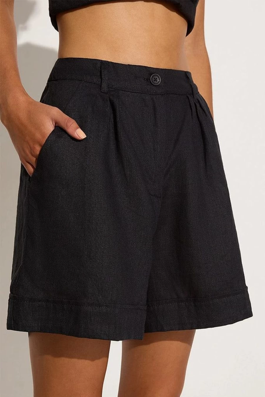 Faithfull The Brand Les Deux Black Shorts - Limited Time Final Sale