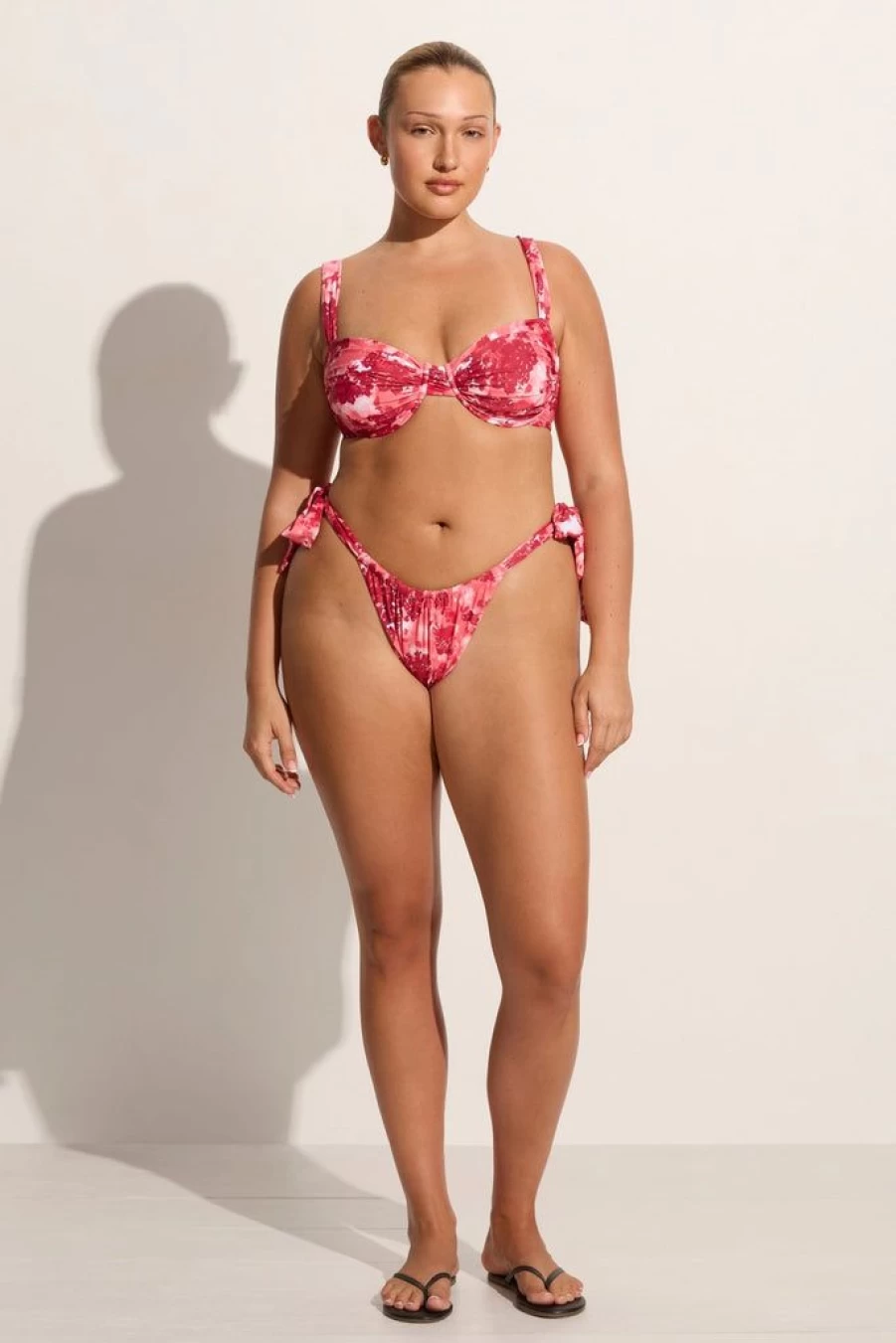 Faithfull The Brand Sol Bikini Top - Rosella Floral Print Women's Swimwear