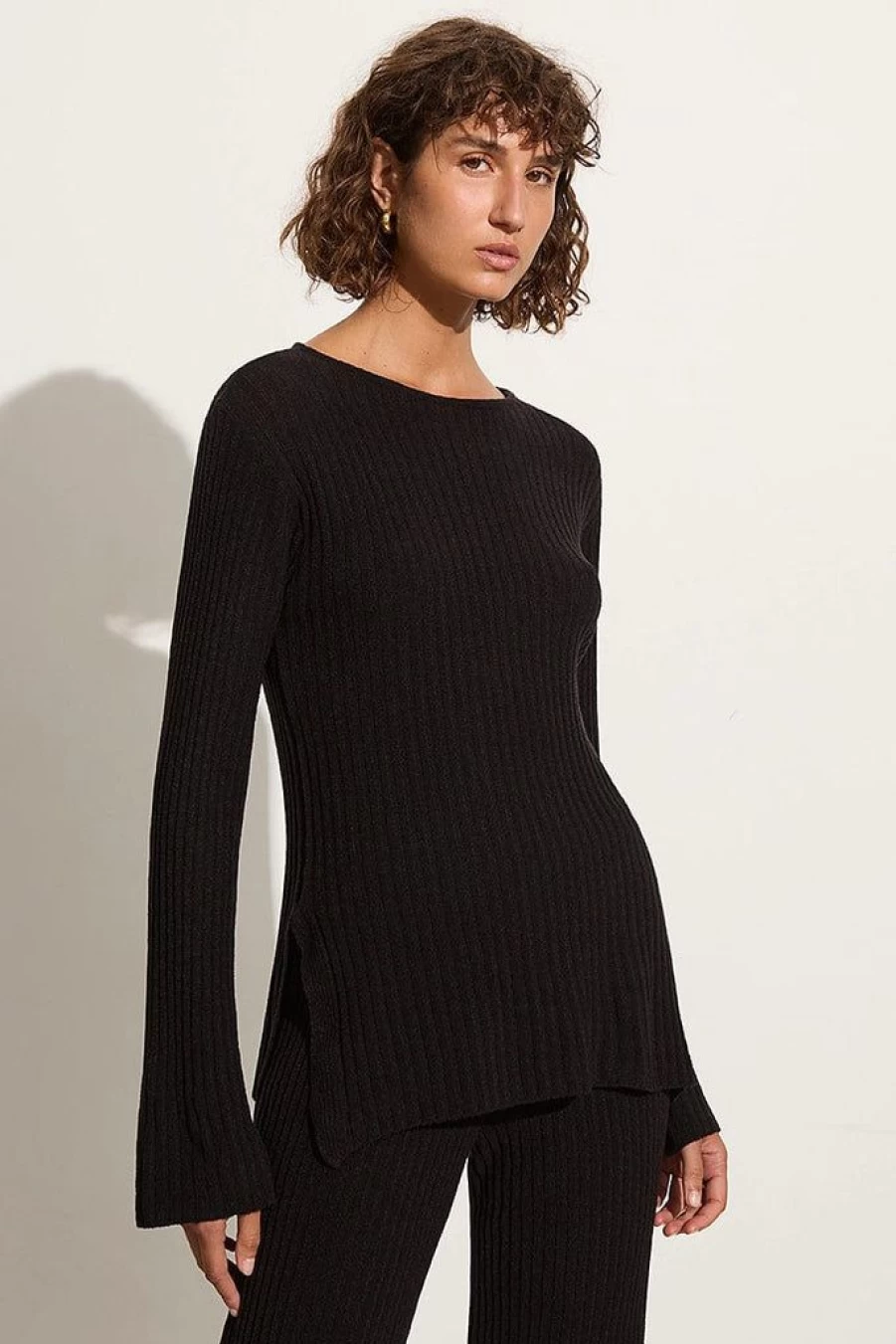 Faithfull The Brand Mitras Tunic Top - Women's Black Boho Chic Blouse