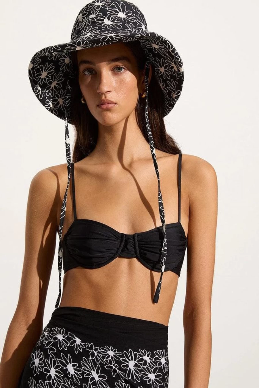 Faithfull The Brand La Isla Floral Sun Hat by Le Bas for Women