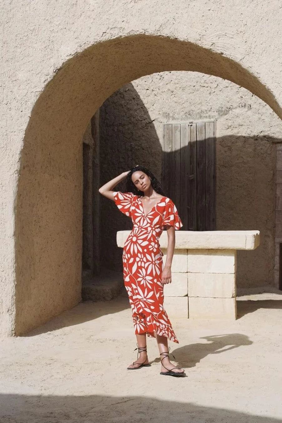 Faithfull The Brand San Isidro Floral Midi Dress - De La Paz Boho Summer Dress