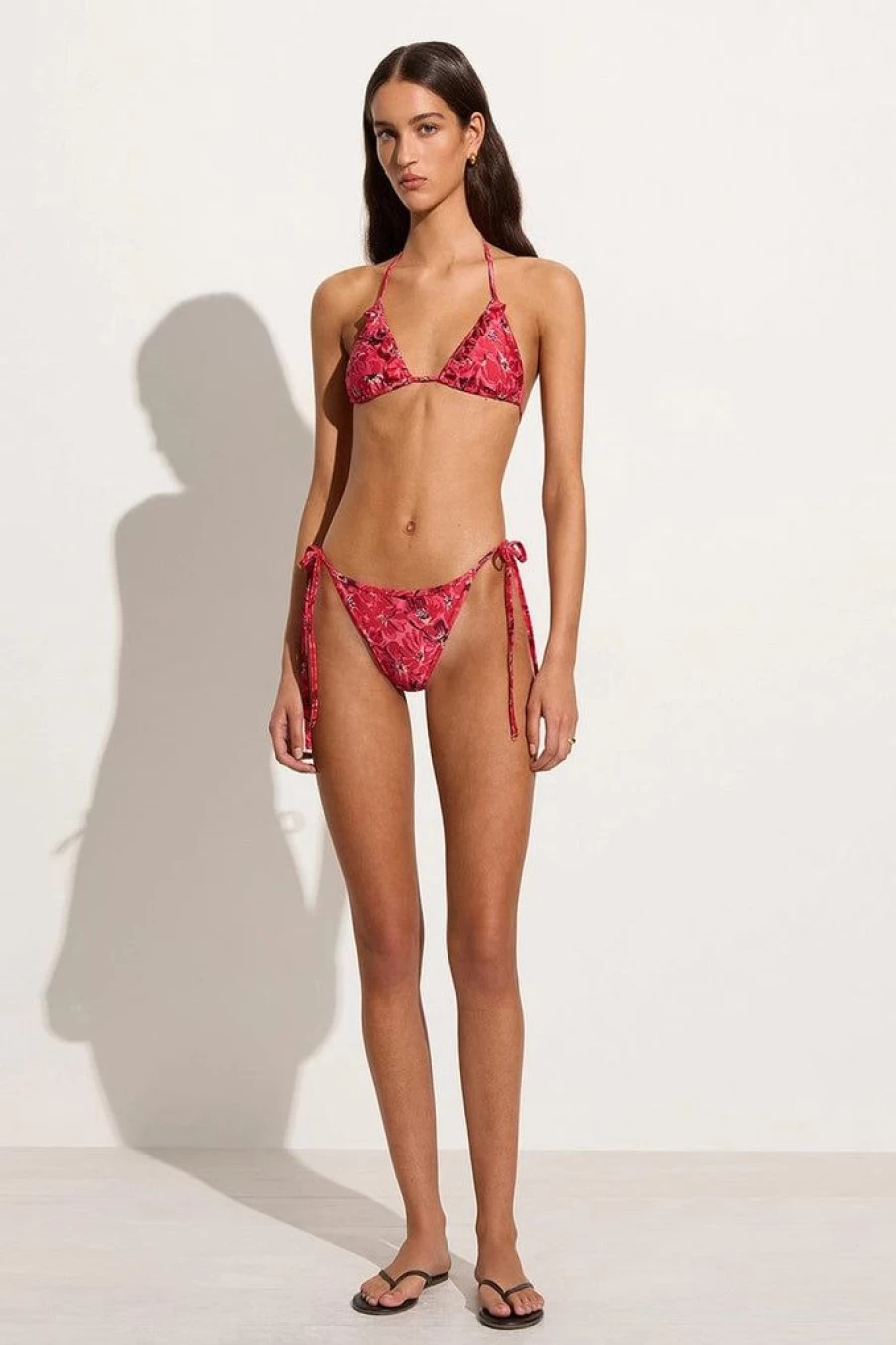 Faithfull The Brand Zamora Floral Pink Bikini Bottoms - El Limon Tropical Print Swimwear