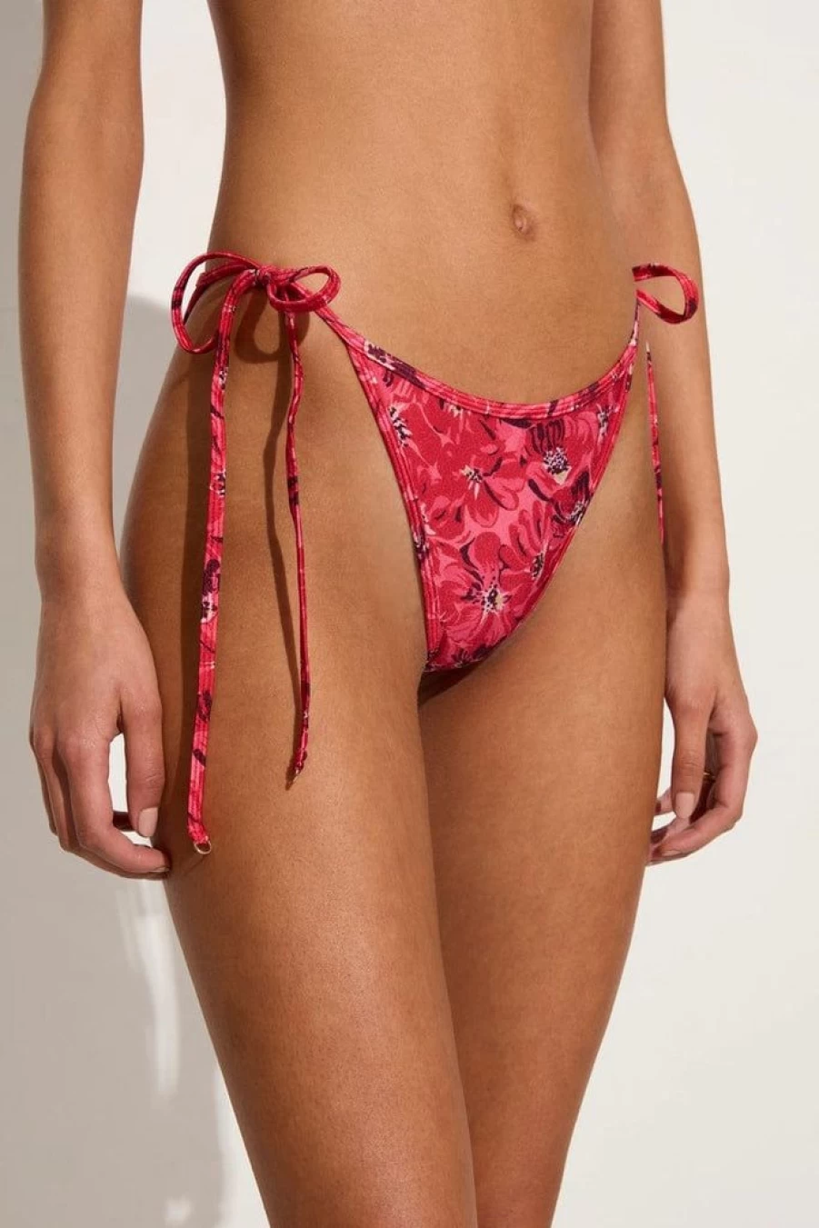 Faithfull The Brand Zamora Floral Pink Bikini Bottoms - El Limon Tropical Print Swimwear