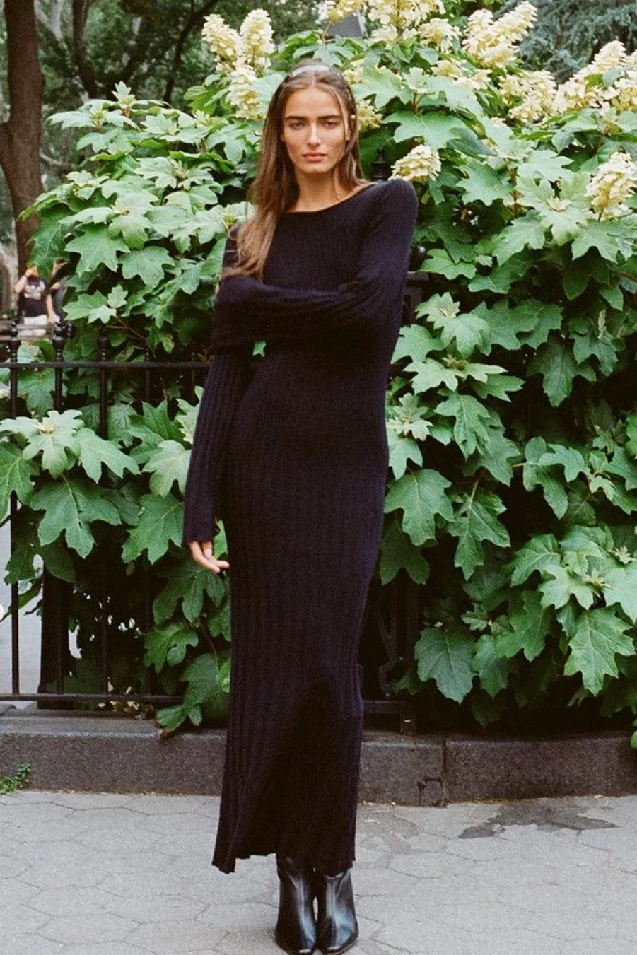 Faithfull The Brand Serafia Black Maxi Dress - Elegant Long Summer Dress