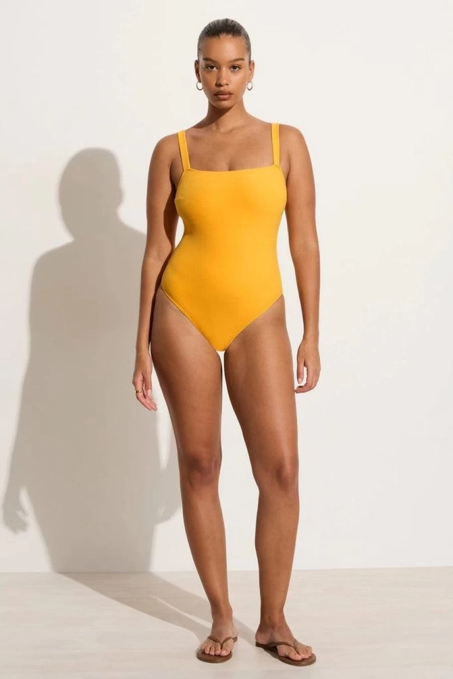 Faithfull The Brand Marilena One Piece Citrus Towelling Swimsuit - Final Sale