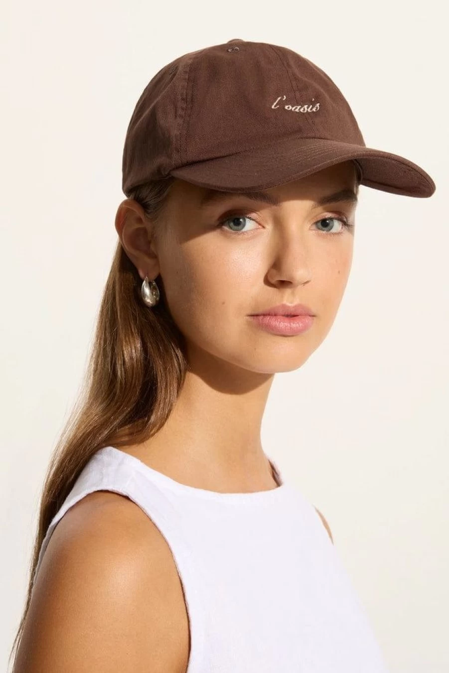 Faithfull The Brand Cocoa Souvenir Cap - L'Oasis Exclusive Summer Hat
