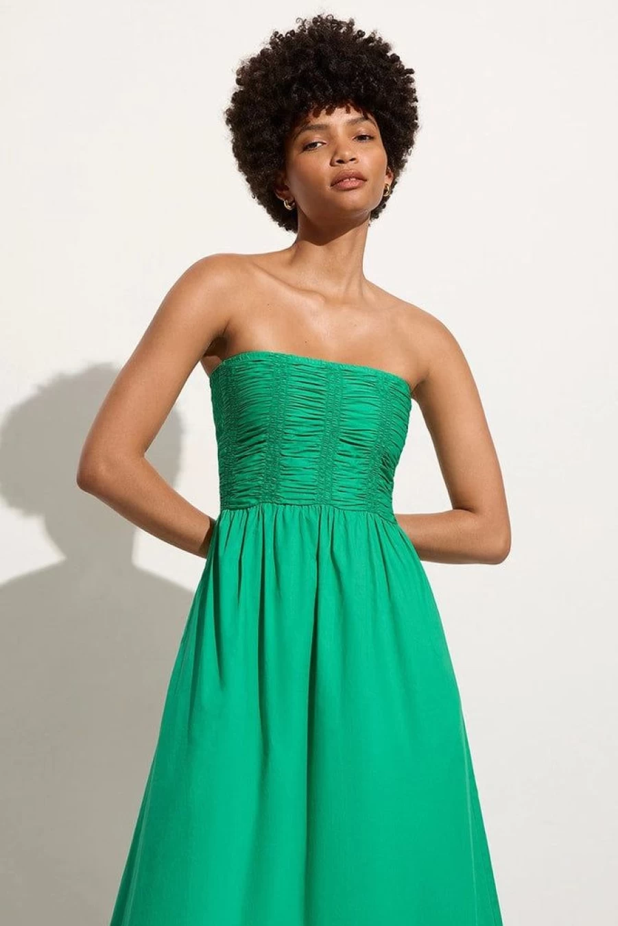 Faithfull The Brand Dominquez Verde Midi Dress - Women's Boho Floral Summer Dress