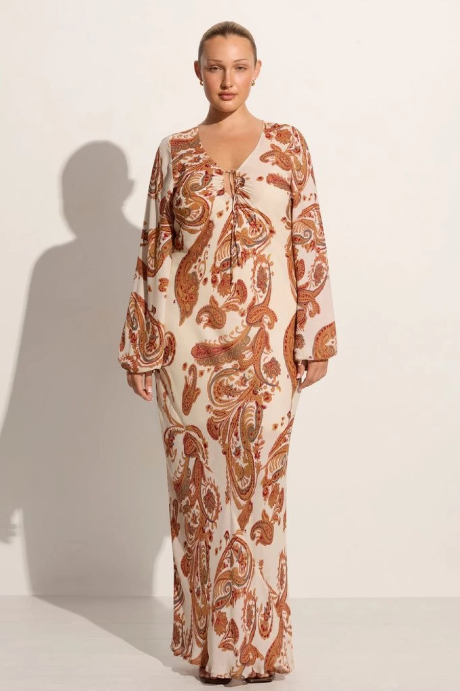 Faithfull The Brand Alessia Paisley Print Santos Maxi Dress