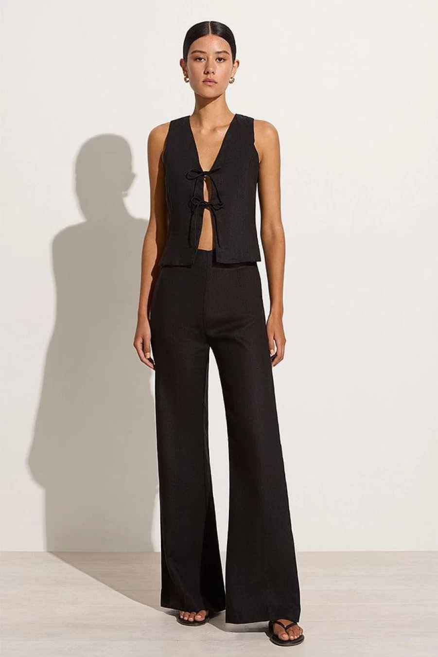 Faithfull The Brand La Plage De Mau Black Pants - Final Sale
