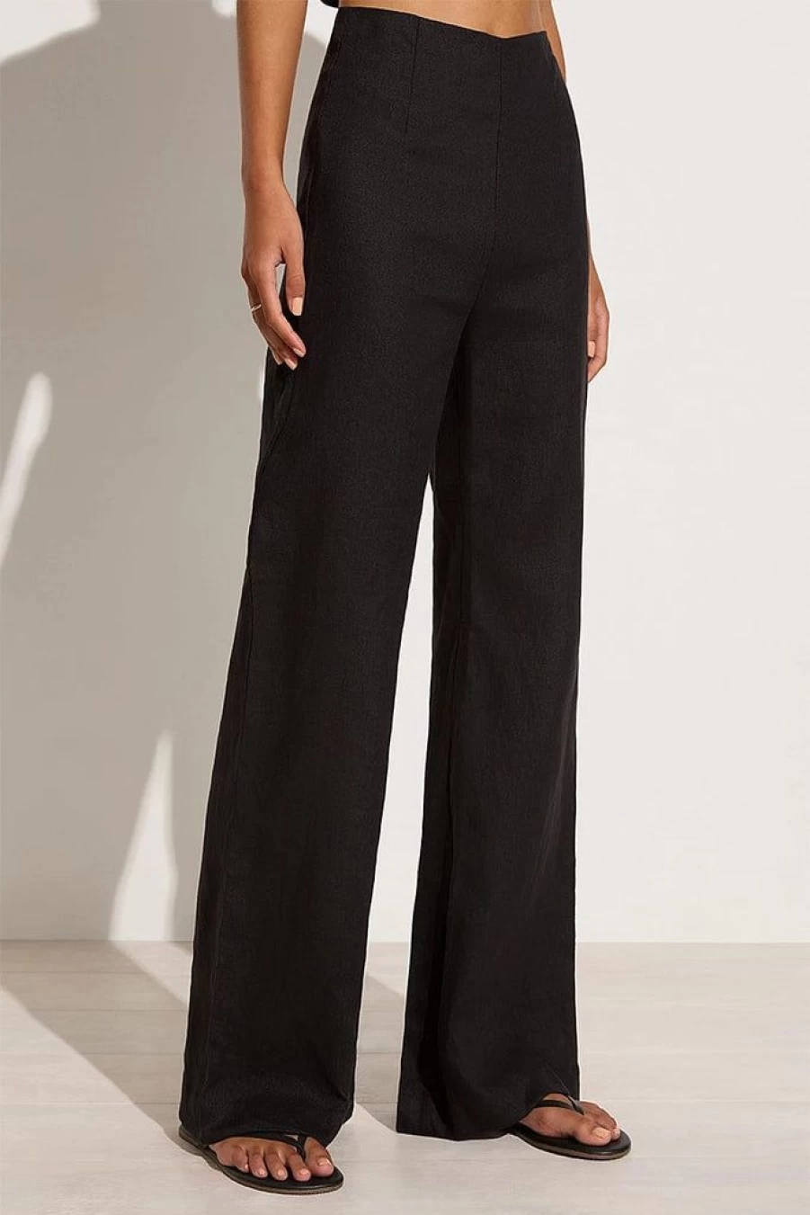 Faithfull The Brand La Plage De Mau Black Pants - Final Sale