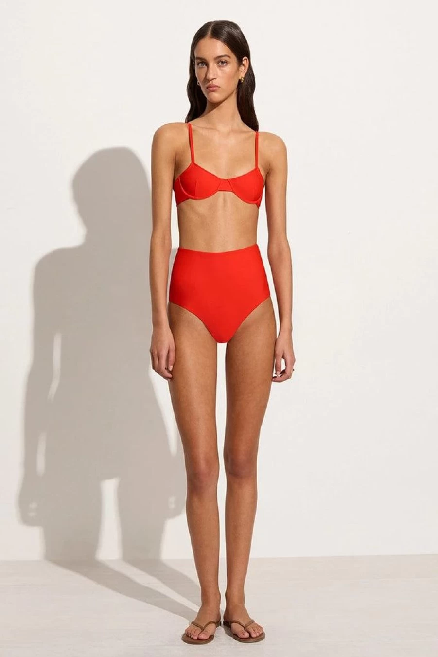 Faithfull The Brand Amira Salsa Bikini Top - Women's Swimwear