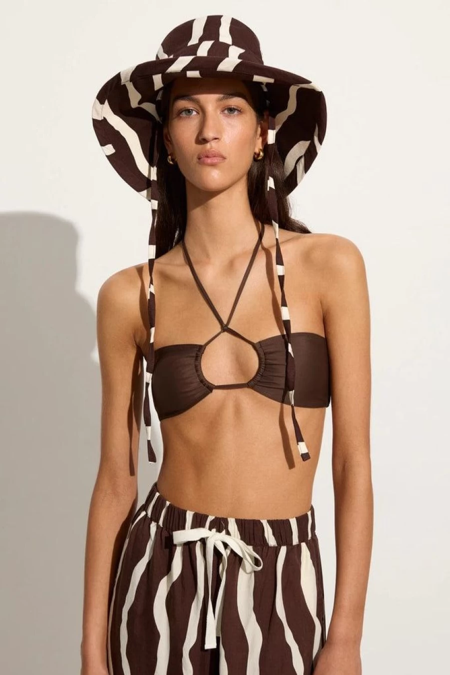 Faithfull The Brand La Tuza Le Bas Sun Hat for Women - Stylish Summer Wide Brim Beach Hat