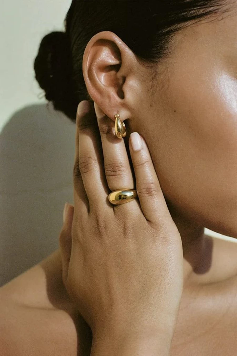 Faithfull The Brand Oli Ring Gold - Elegant Gold-Plated Ring for Women
