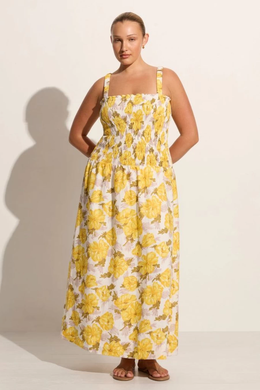 Faithfull The Brand Isadora Floral Midi Dress - Messina Style Summer Boho Printed Dress