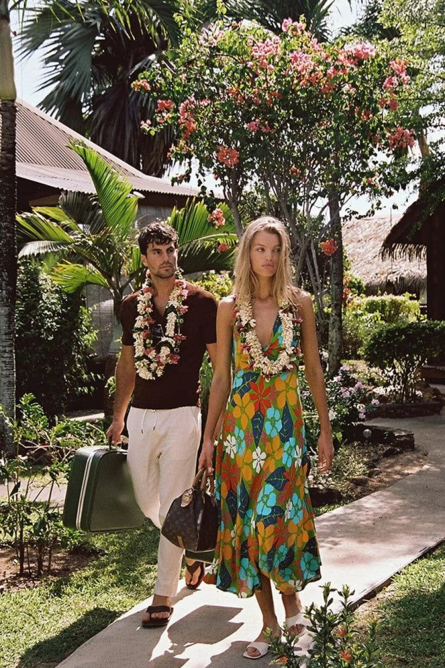 Faithfull The Brand Artemisia Floral Print Midi Dress - Costa Rei Boho Style