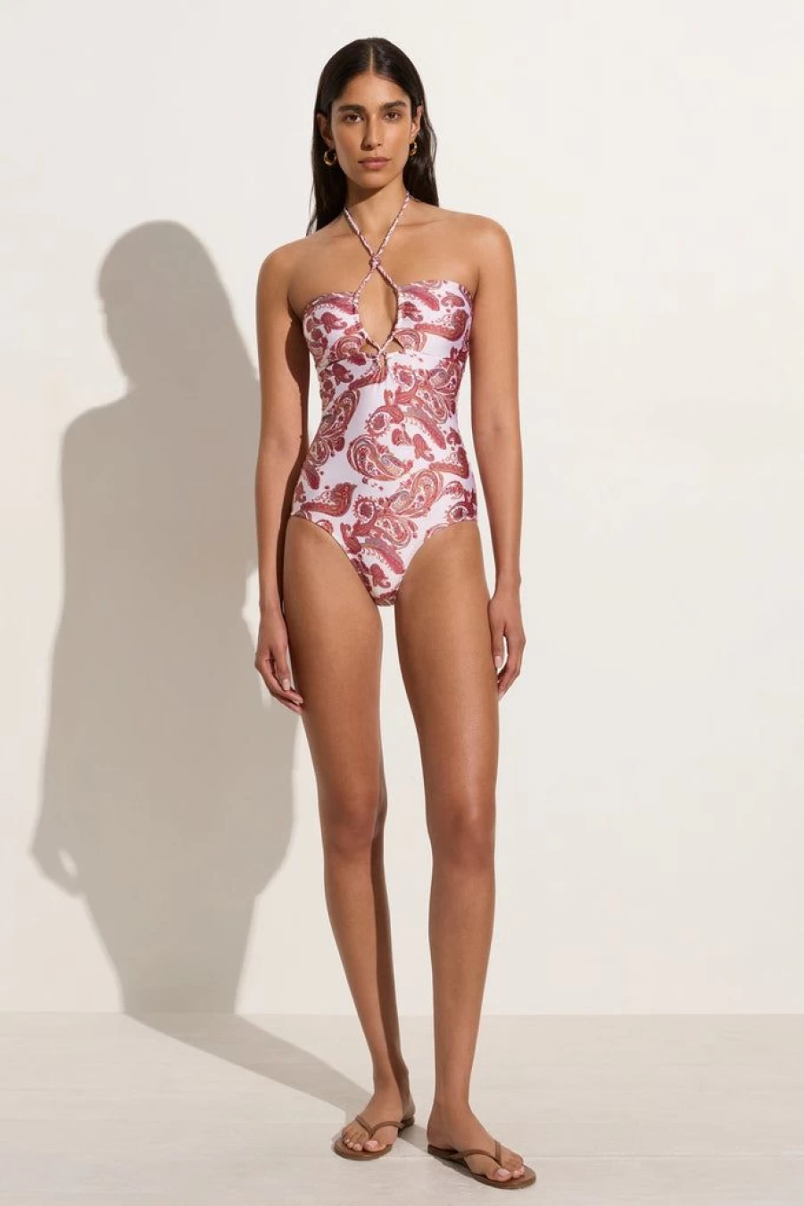 Faithfull The Brand Alessia Paisley Print One Piece Swimsuit Viviana Style