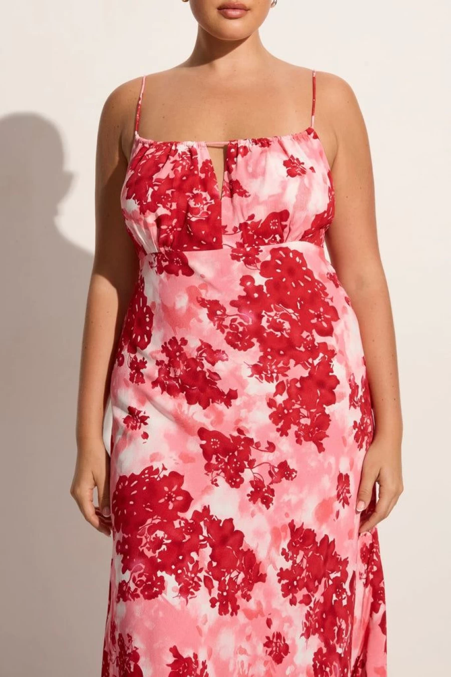 Faithfull The Brand San Paolo Floral Midi Dress - Rosella Print Women's Summer Dress