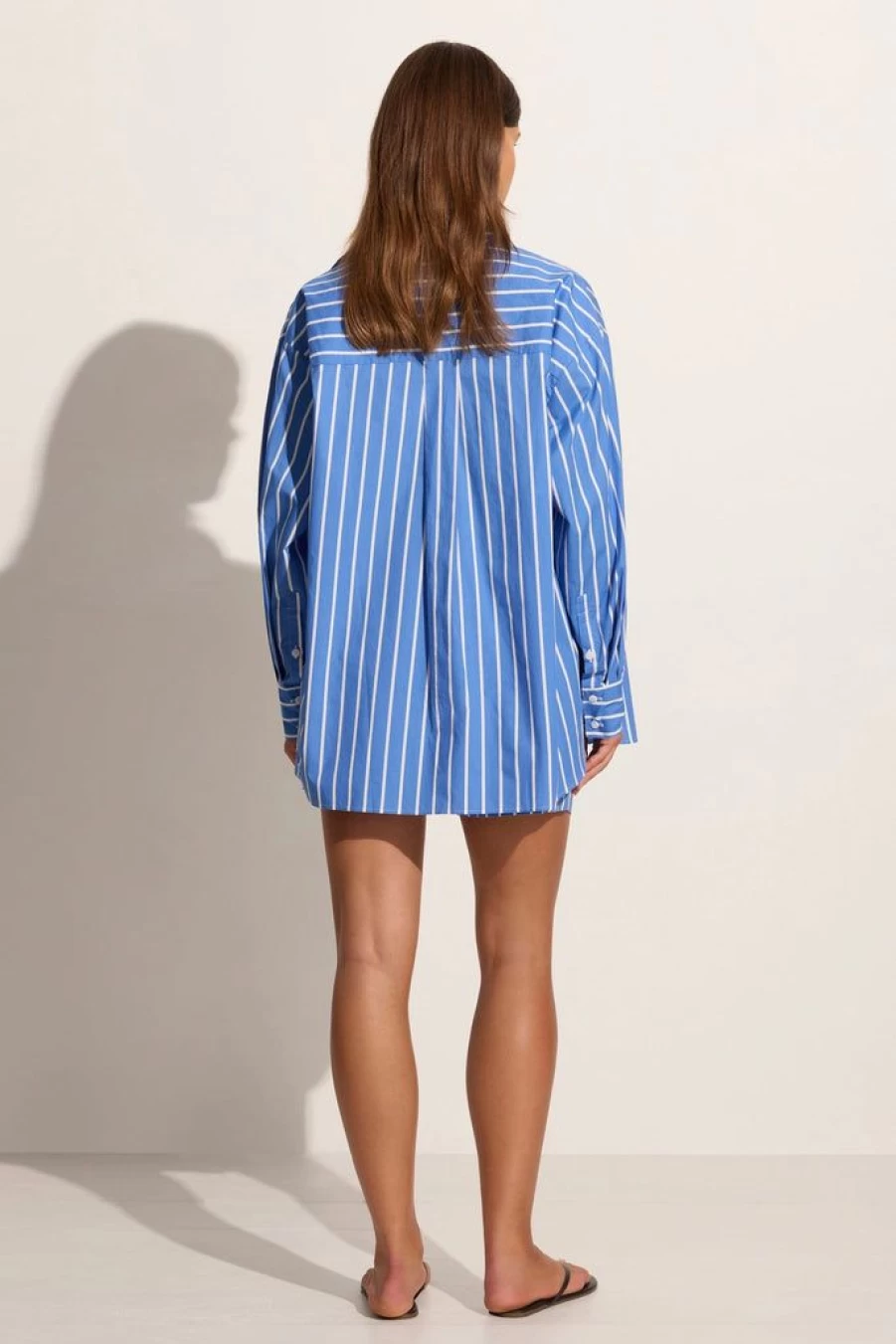 Faithfull The Brand Elva Short - Adia Stripe Ocean Blue Women's Beachwear