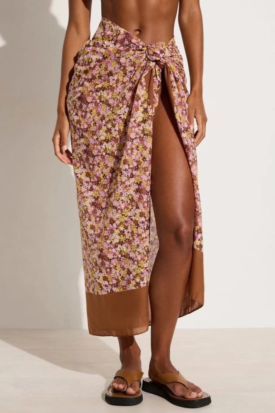 Faithfull The Brand Playa Scarf - Cala Nika Floral Print Beach Wrap (Exclusive Final Sale)