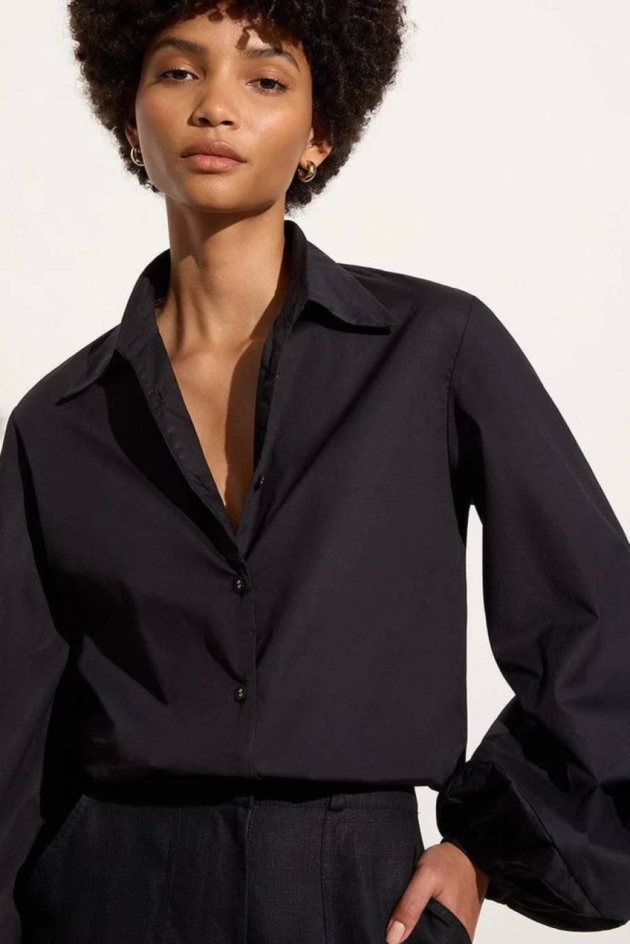 Faithfull The Brand Managua Black Shirt for Women - Stylish & Comfortable Top