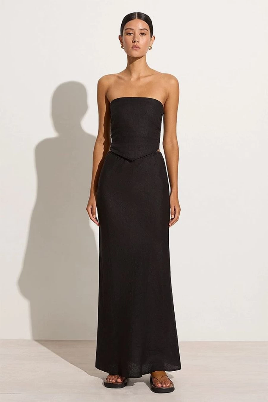 Faithfull The Brand La Loza Top in Black - Limited Time Final Sale