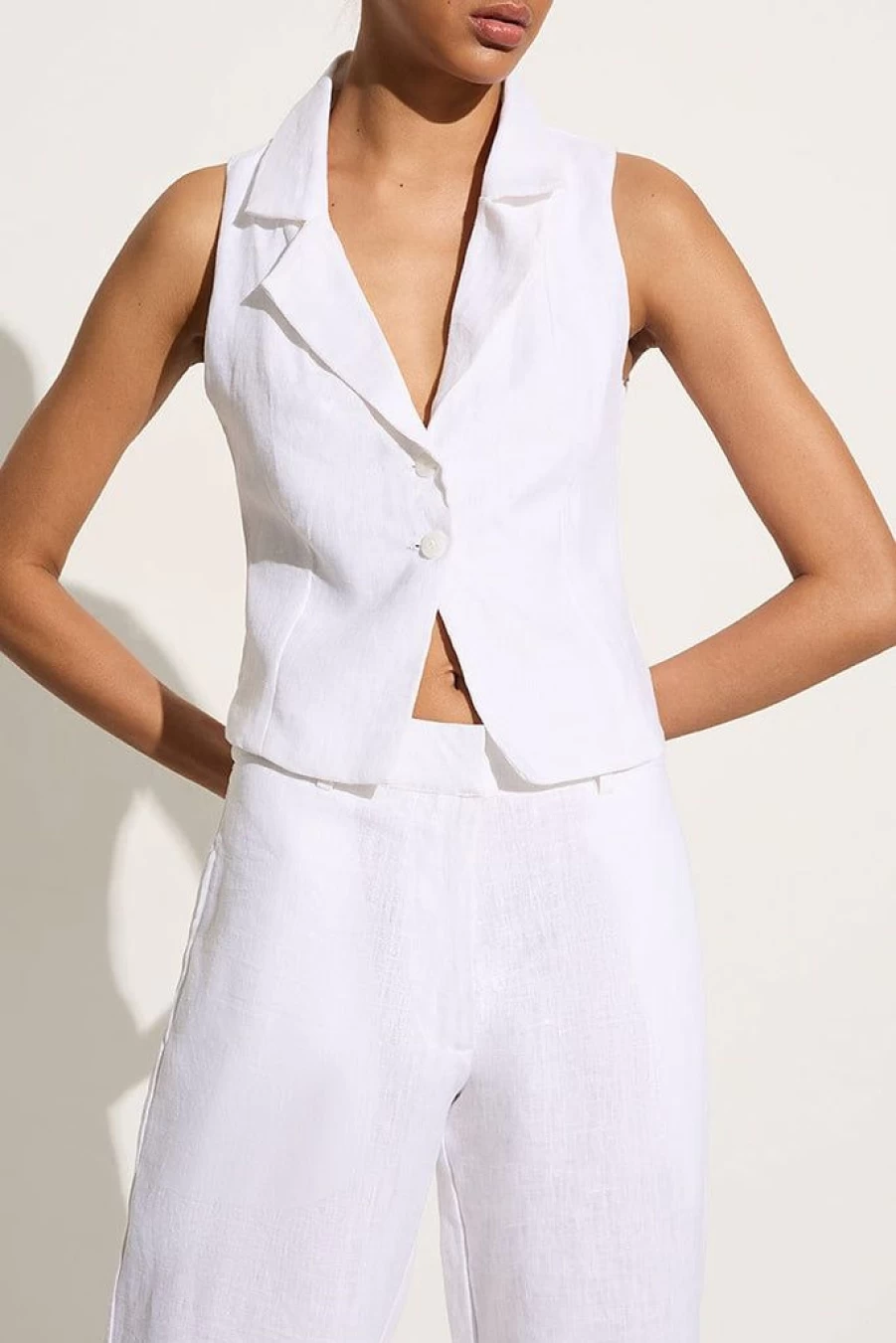 Faithfull The Brand Gabriel Top - Women's White Blouse Boho Chic Style