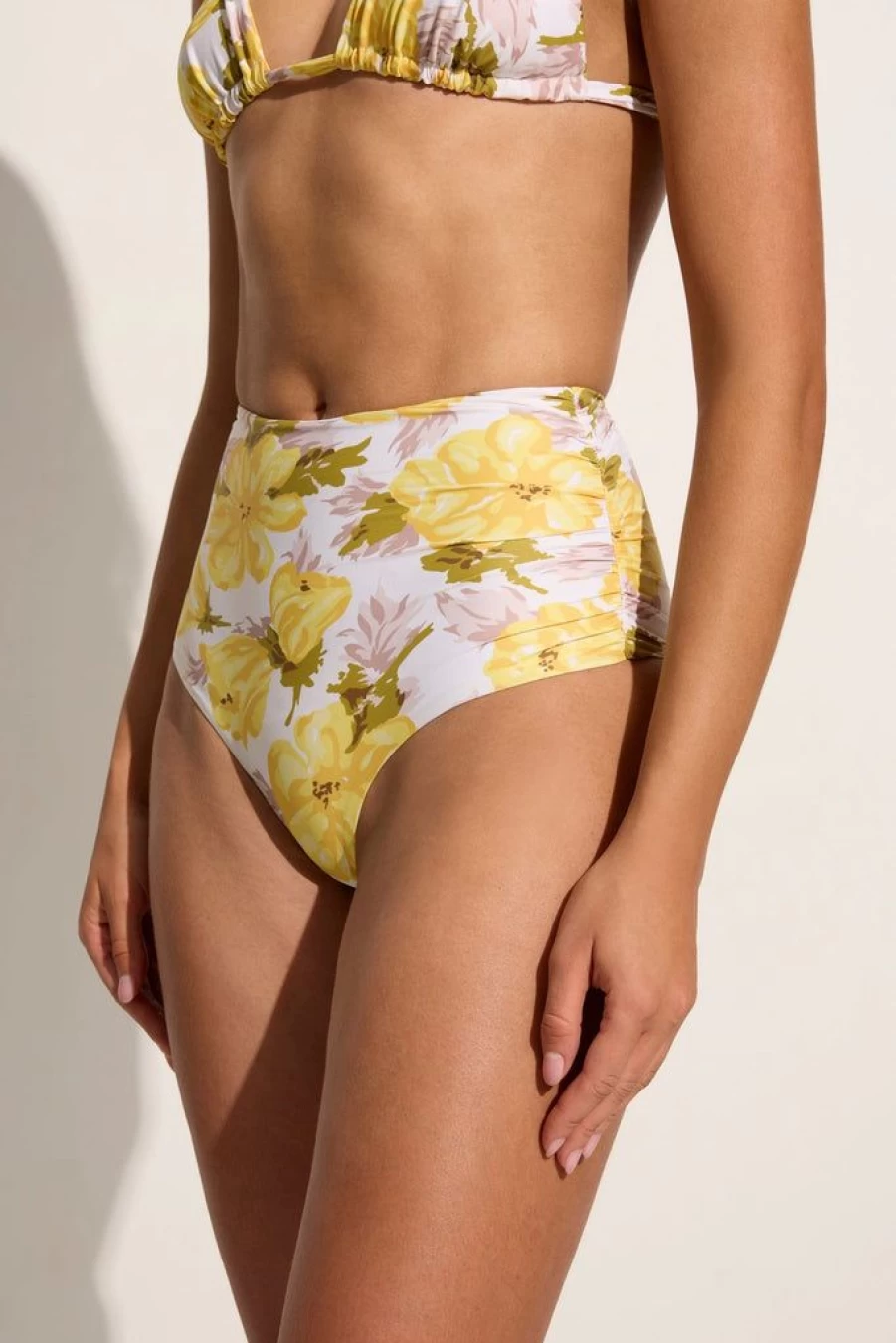 Faithfull The Brand Bianca Bikini Bottoms - Isadora Floral Print Swimwear