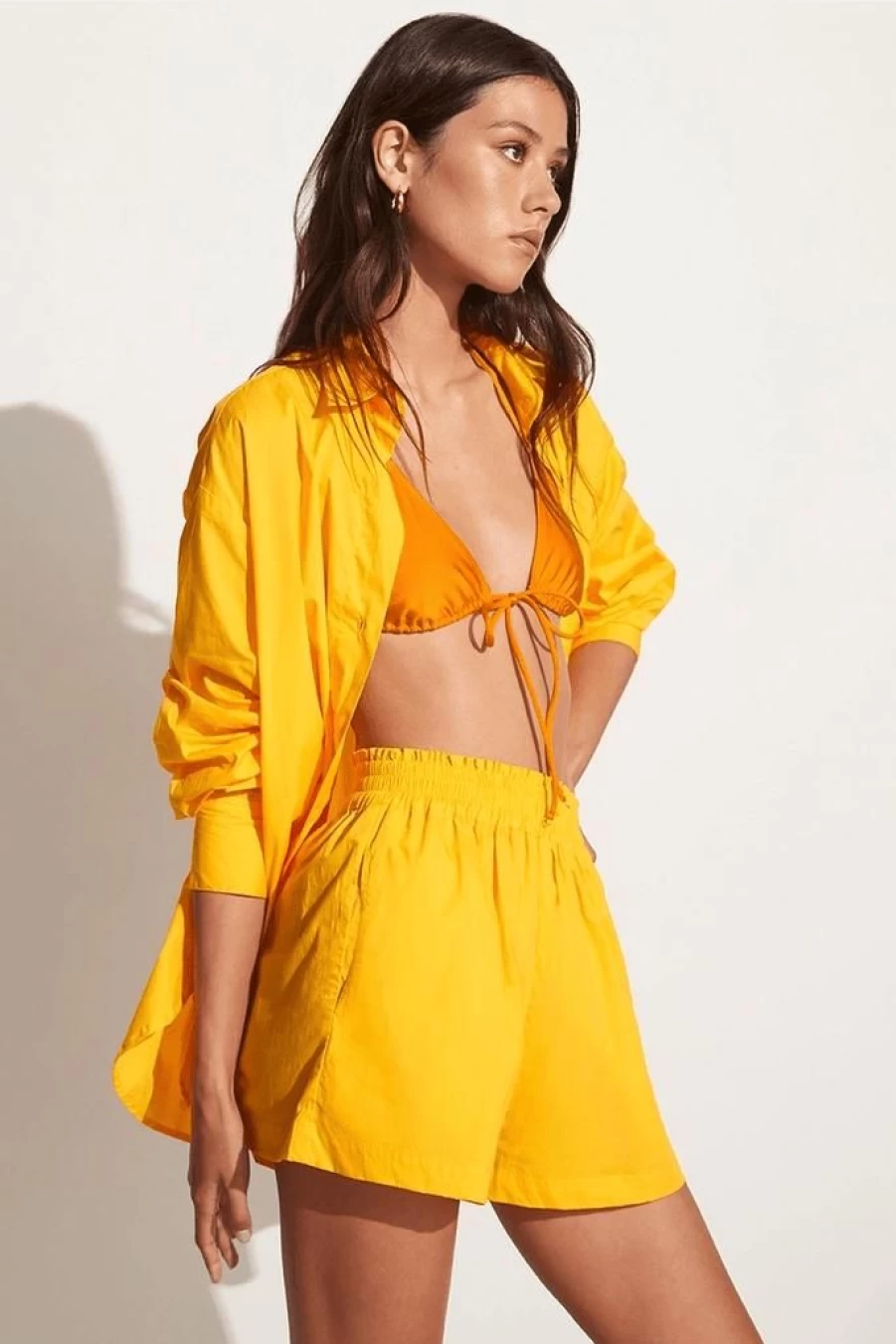 Faithfull The Brand Elva Citrus Shorts - Women's Summer Linen Shorts Final Sale