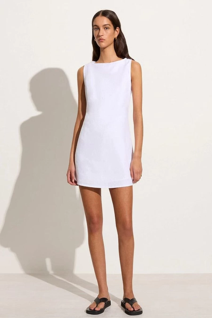 Faithfull The Brand Lui Mini Dress - White Summer Boho Chic Women's Outfit