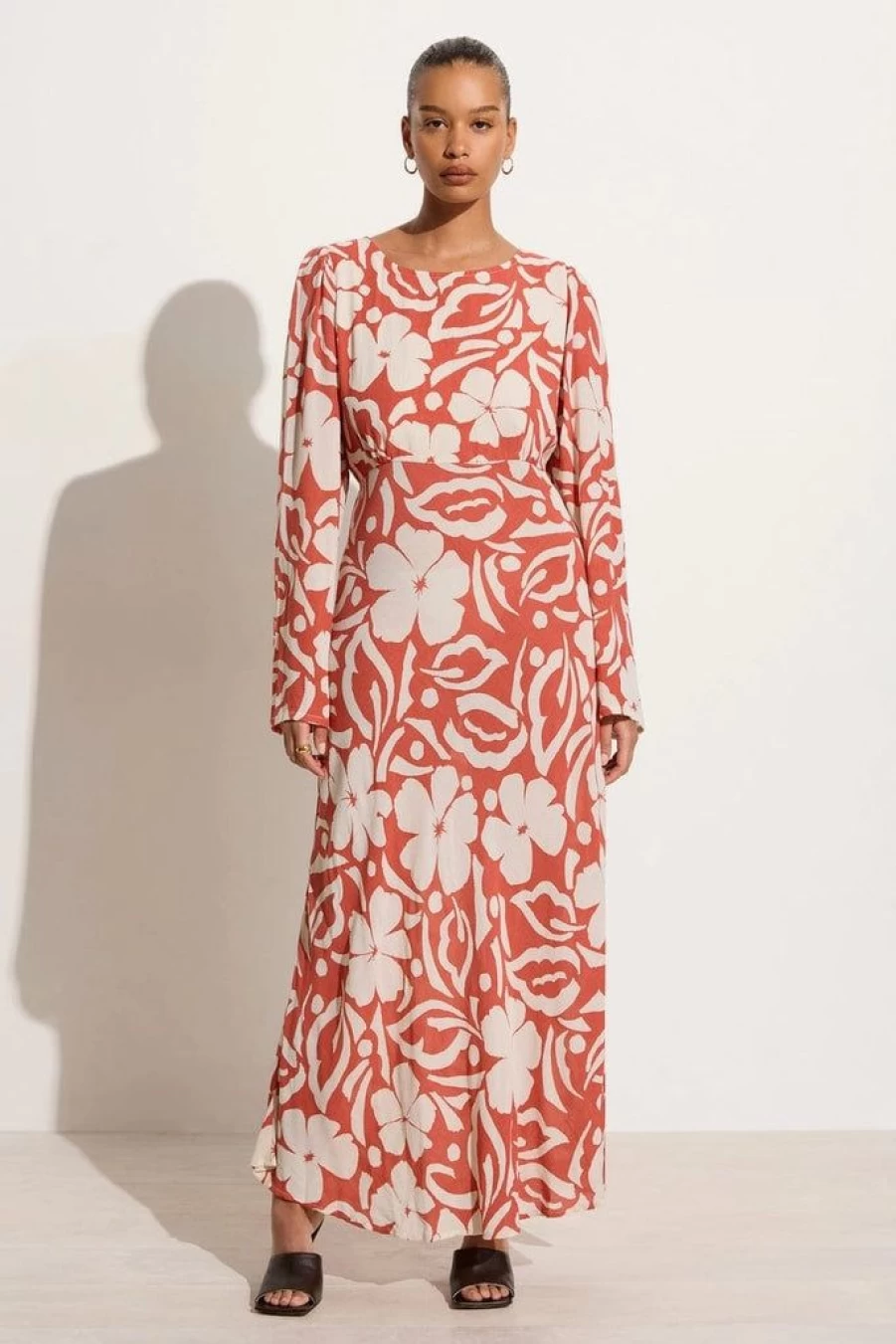 Faithfull The Brand Women's Floral Print Maxi Dress - Shiva Pavito Watermelon Design - Summer Beach Dress