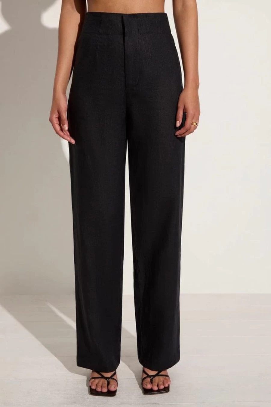 Faithfull The Brand Isotta High-Waisted Black Pants for Women