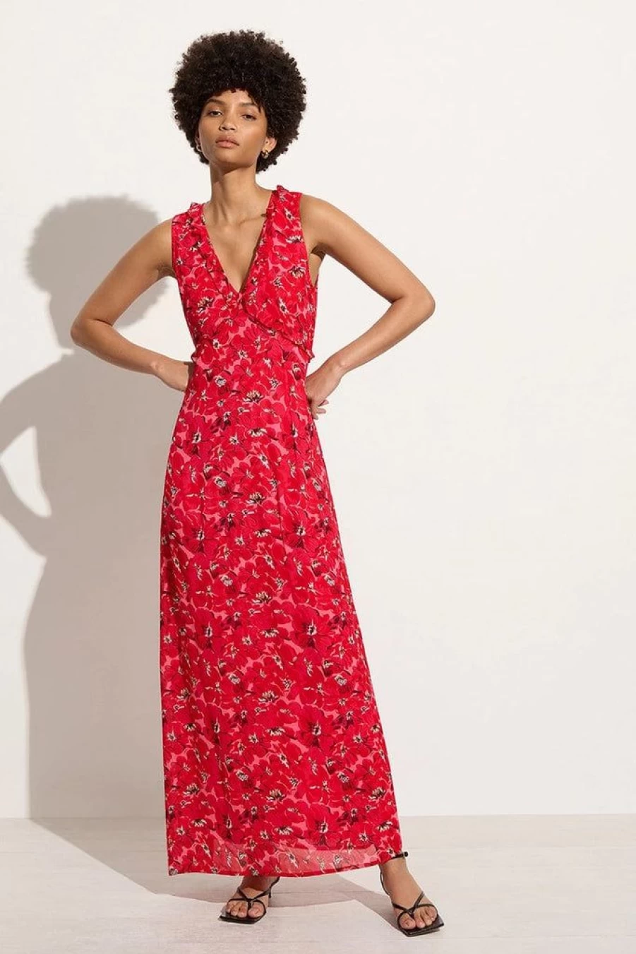 Faithfull The Brand San Luis Maxi Dress - Floral Pink Boho Summer Dress El Limon