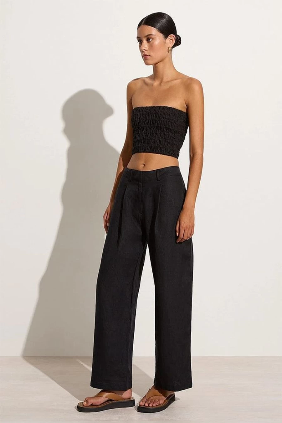 Faithfull The Brand Latia Top in Black - Limited Time Final Sale