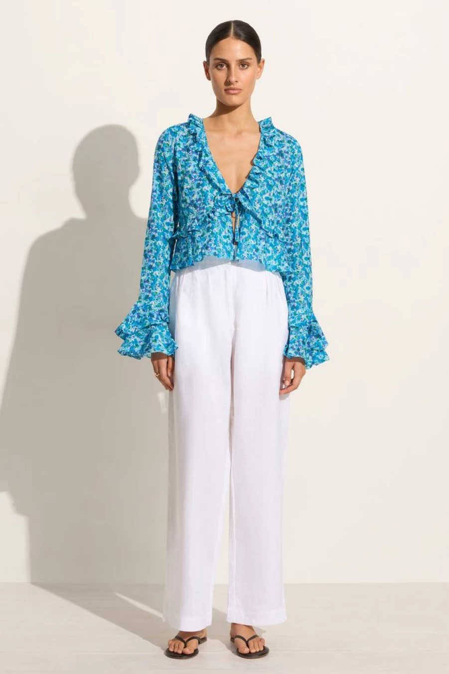 Faithfull The Brand Lombardi Top Stellina Floral Print Women's Blouse
