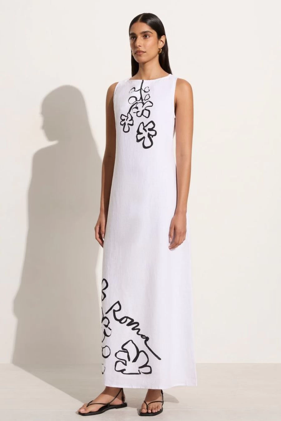 Faithfull The Brand Nahna Maxi Dress Roma - Flowy Boho Summer Dress for Women